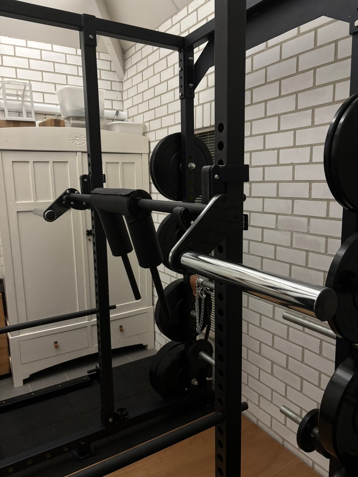 Safety squat bar, Ophalen, Zo goed als nieuw, Benen, Overige typen