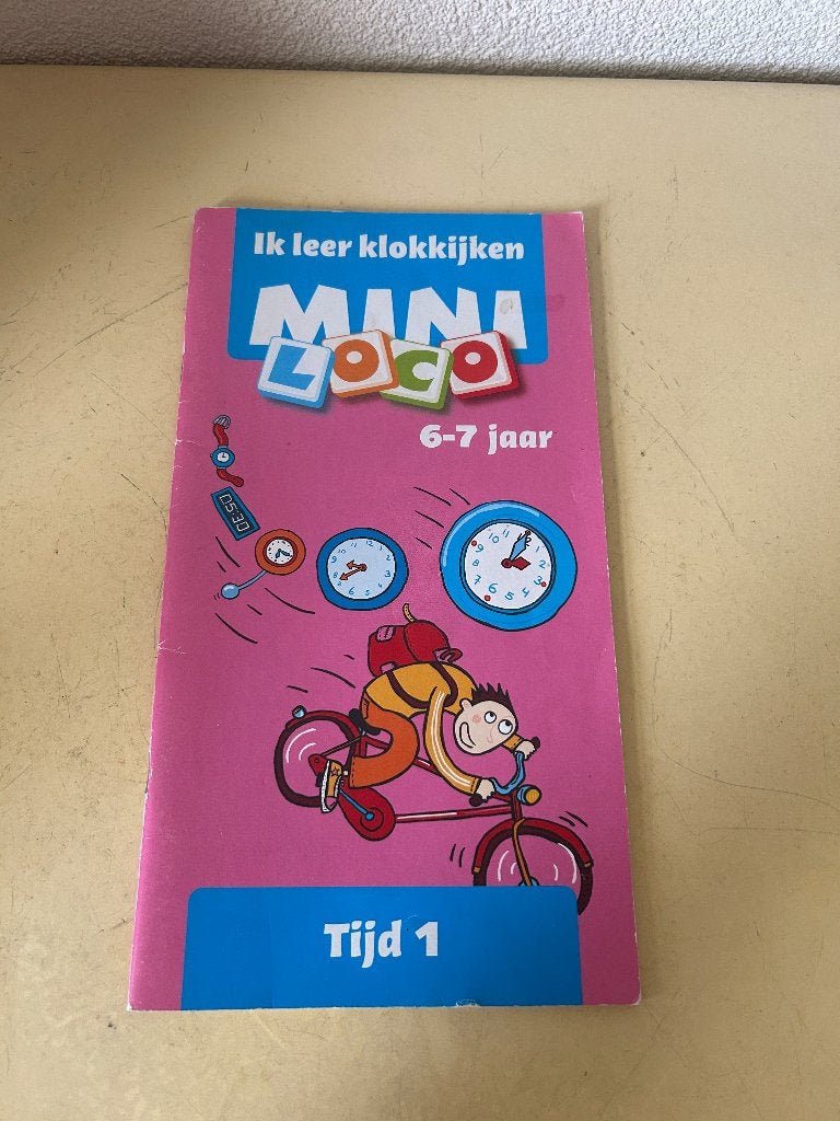 Mini Loco - Ik leer klokkijken (6-7 jaar), Ophalen of Verzenden, Gebruikt, Rekenen