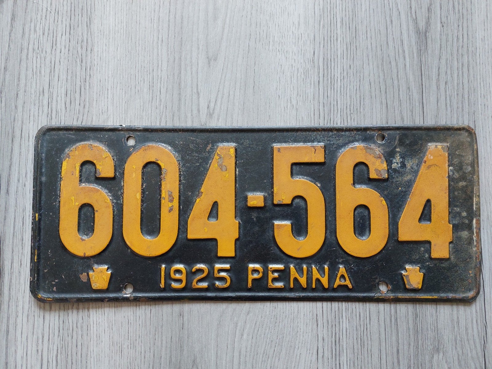 Kenteken 1925 Pennsylvania USA Nummerplaat Nummerbord, Ophalen of Verzenden, Gebruikt, Auto's
