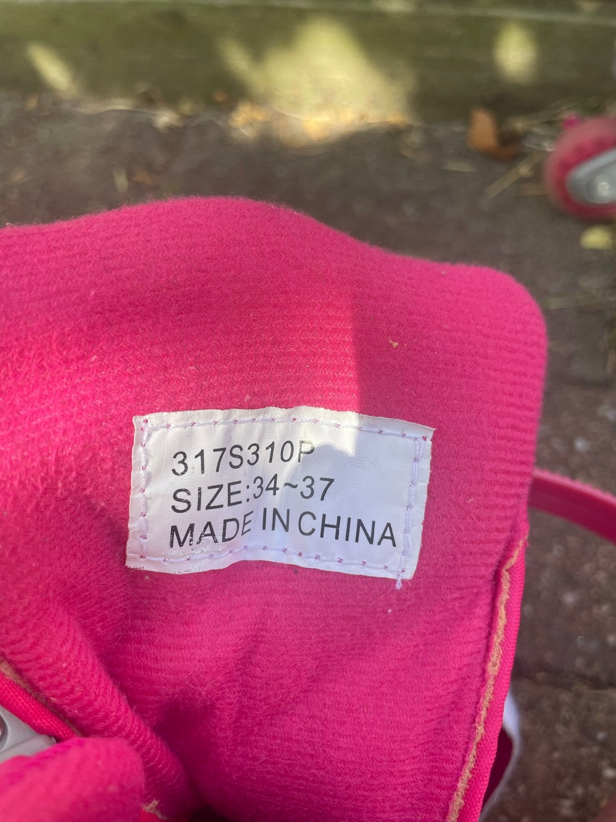 Roze verstelbare inline skates, maat 34-37, Ophalen, Verstelbaar, Gebruikt, Kinderen