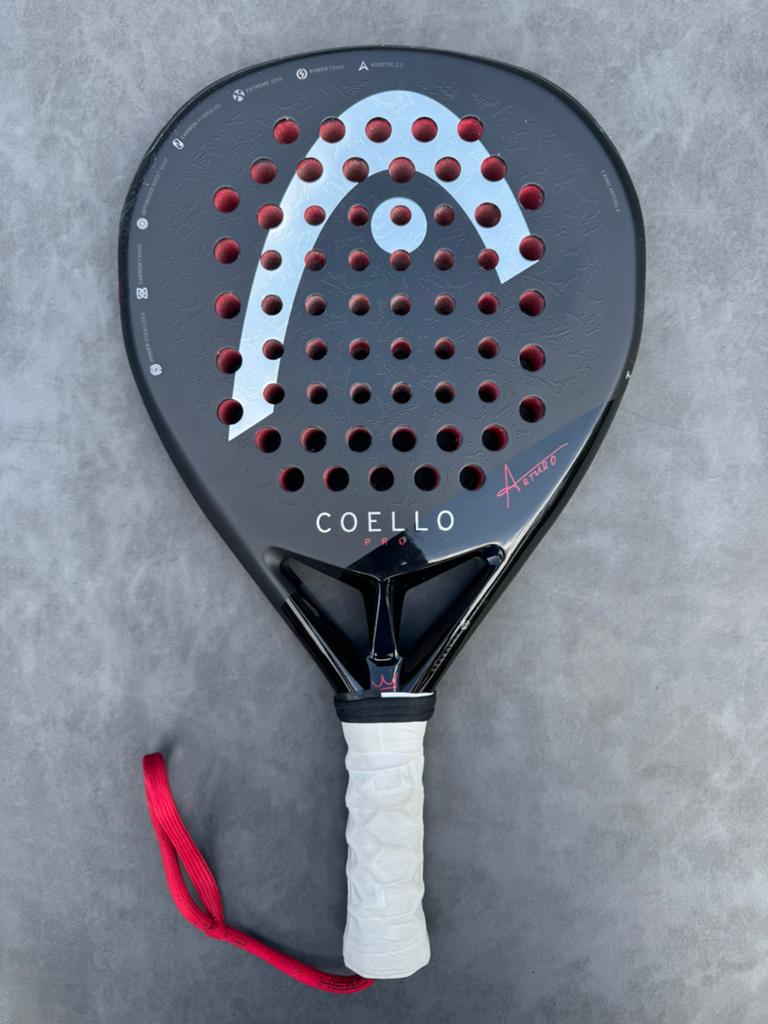 Head Coello pro 2025 + hesacore grip - topstaat, Sport en Fitness, Padel, Ophalen of Verzenden, Zo goed als nieuw