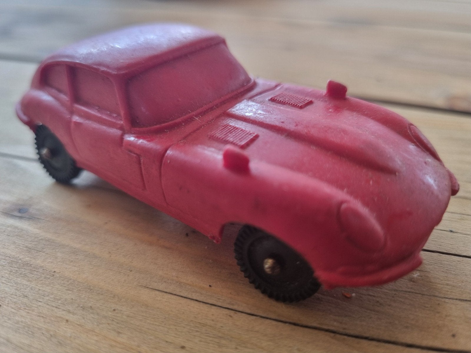 Vintage rood - Jaguar E-Type model, Antiek en Kunst, Antiek | Speelgoed, Ophalen