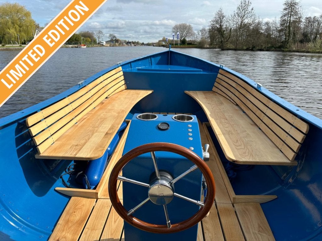 Electrische aluminium sloep. hout afgewerkt, Watersport en Boten, Overige merken, Elektrisch, Aluminium, 6 m