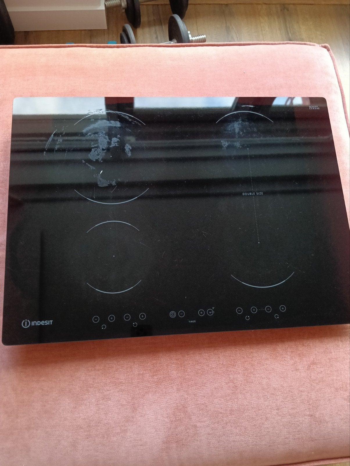 Indesit VID 741 BC Keramische inductie kookplaat, Witgoed en Apparatuur, Ophalen of Verzenden, Inbouw, Inductie, 4 kookzones