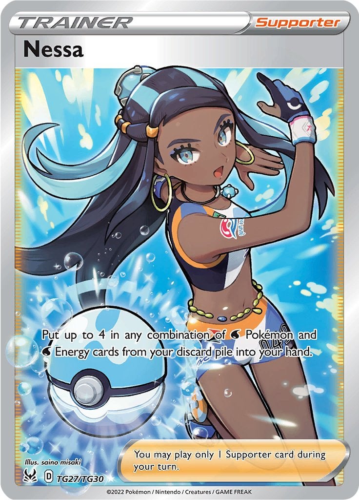 Sword & Shield Lost Origin - Trainer Gallery Nessa TG27/TG30, Ophalen of Verzenden, Nieuw, Losse kaart
