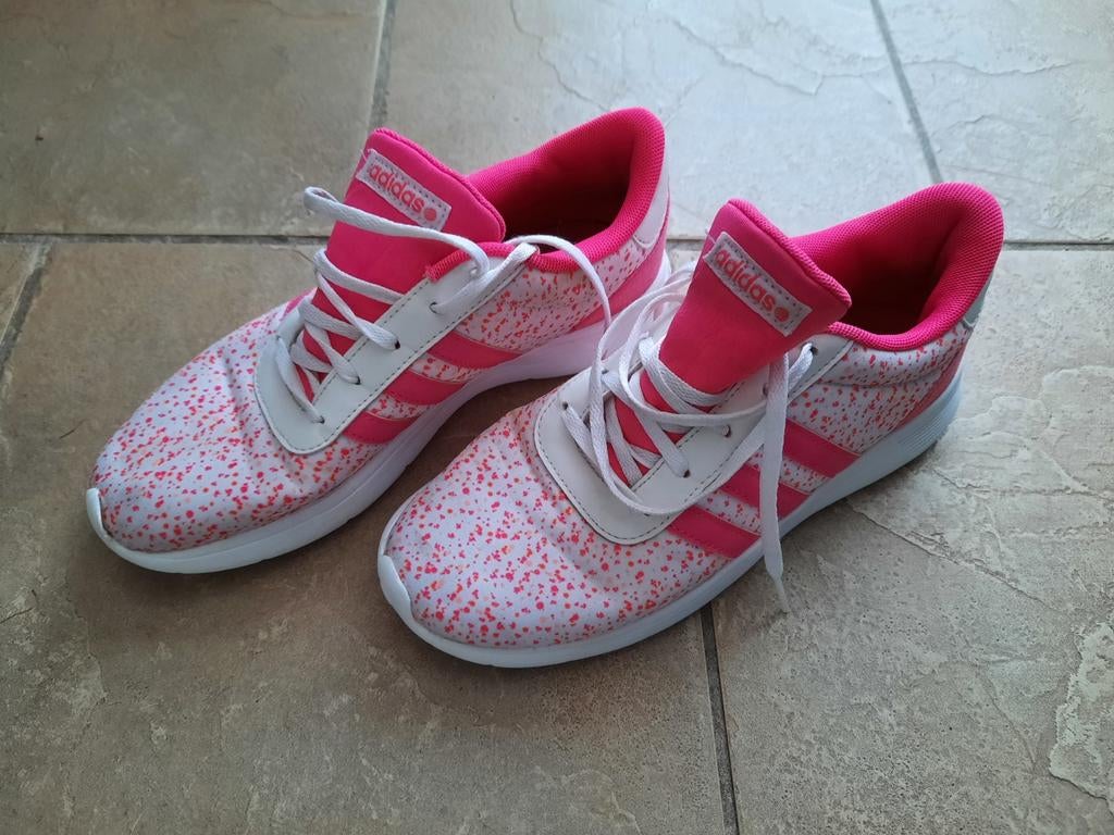 Adidas NEO mooie gympen wit roze maat 38, Ophalen, Adidas, Gebruikt, Meisje