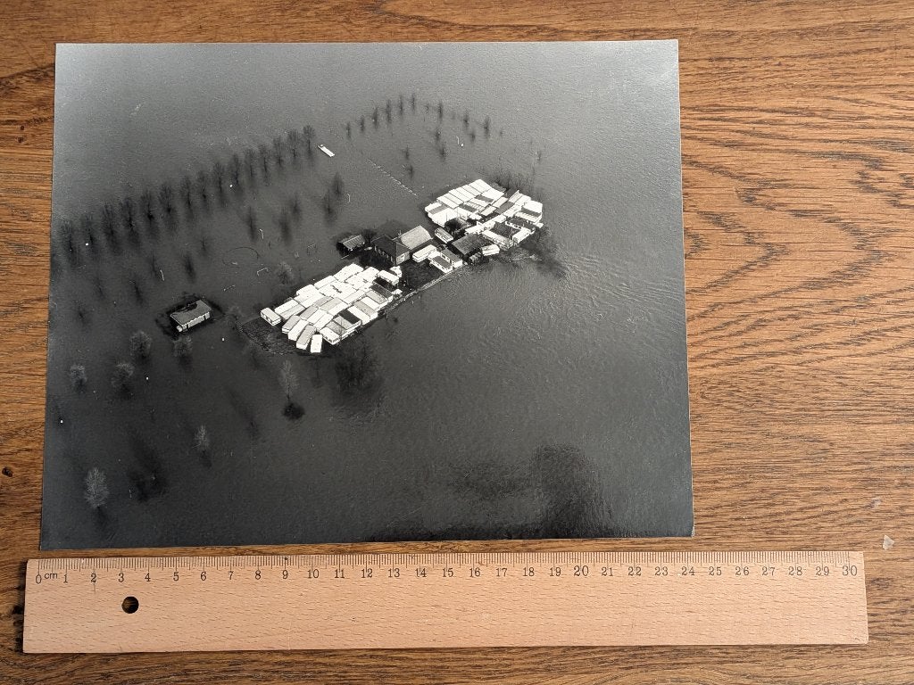 Slijk-Ewijk - Overstroming, 1960 tot 1980, Gebruikt, Verzenden, Foto