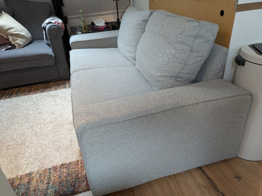 IKEA KIVIK 2-zits bank met voetenbank - Gebruikt, Ophalen, Gebruikt, 150 tot 200 cm, Tweepersoons