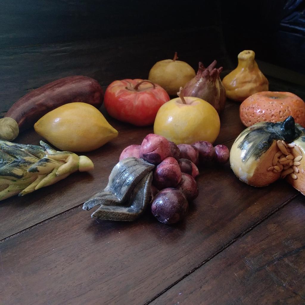 Set van 11 groenten en fruit in zoutdeeg, Antiek en Kunst, Verzenden