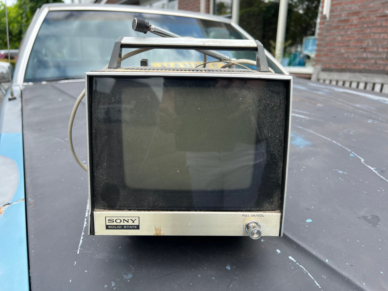 Vintage Sony Solid State transistor TV, Audio, Tv en Foto, Televisies, Ophalen, Niet werkend, 50 Hz, Sony