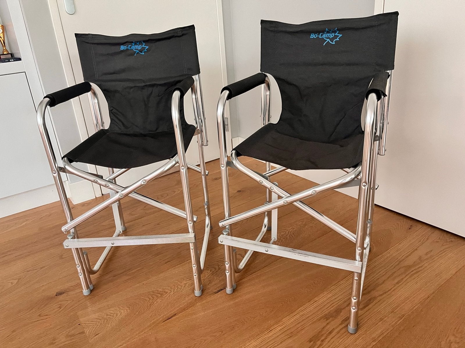 2 Bo-Camp hoge campingstoelen voor kinderen, Caravans en Kamperen, Ophalen, Zo goed als nieuw