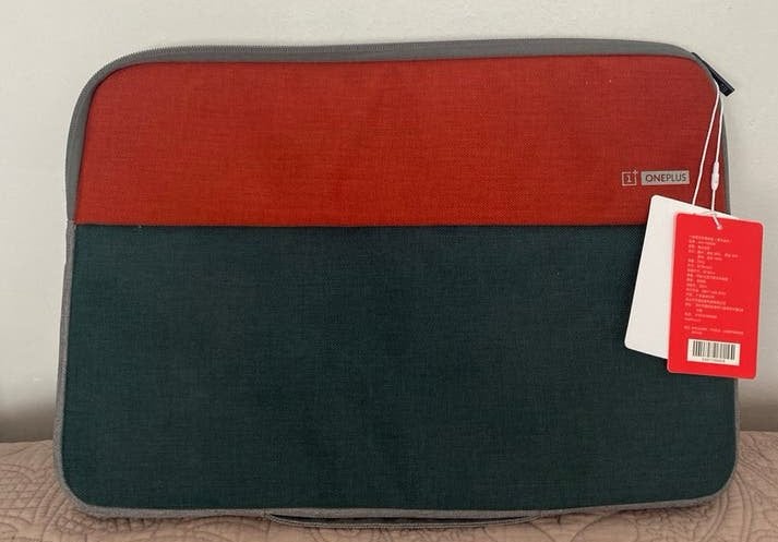 OnePlus Laptophoes 16 inch - Rood/Groen/Grijs, Computers en Software, Gevoerd laptopvak, Nieuw, Ophalen of Verzenden, Laptophoes