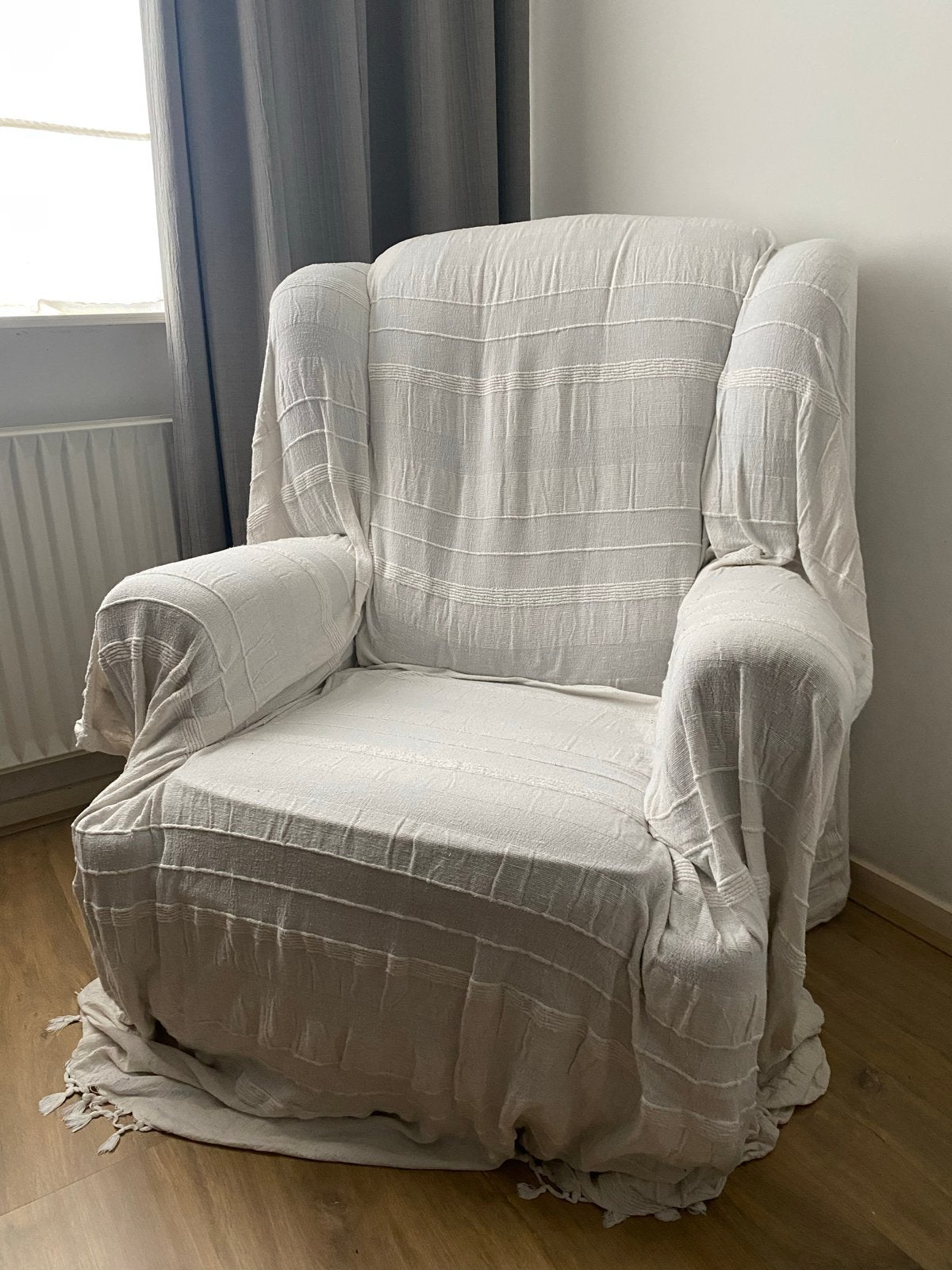 Comfortabele fauteuil, Ophalen, Gebruikt, Stof, 75 tot 100 cm