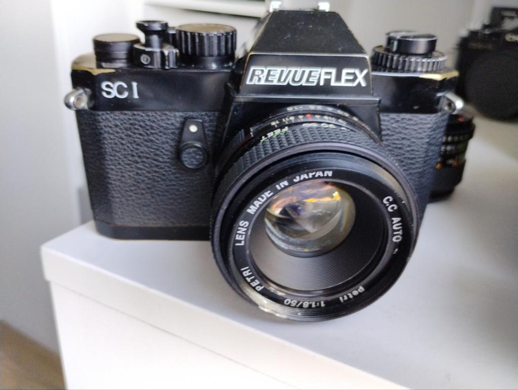 Revueflex SC1, getest met film. Met lens., Ophalen, Spiegelreflex, Overige Merken