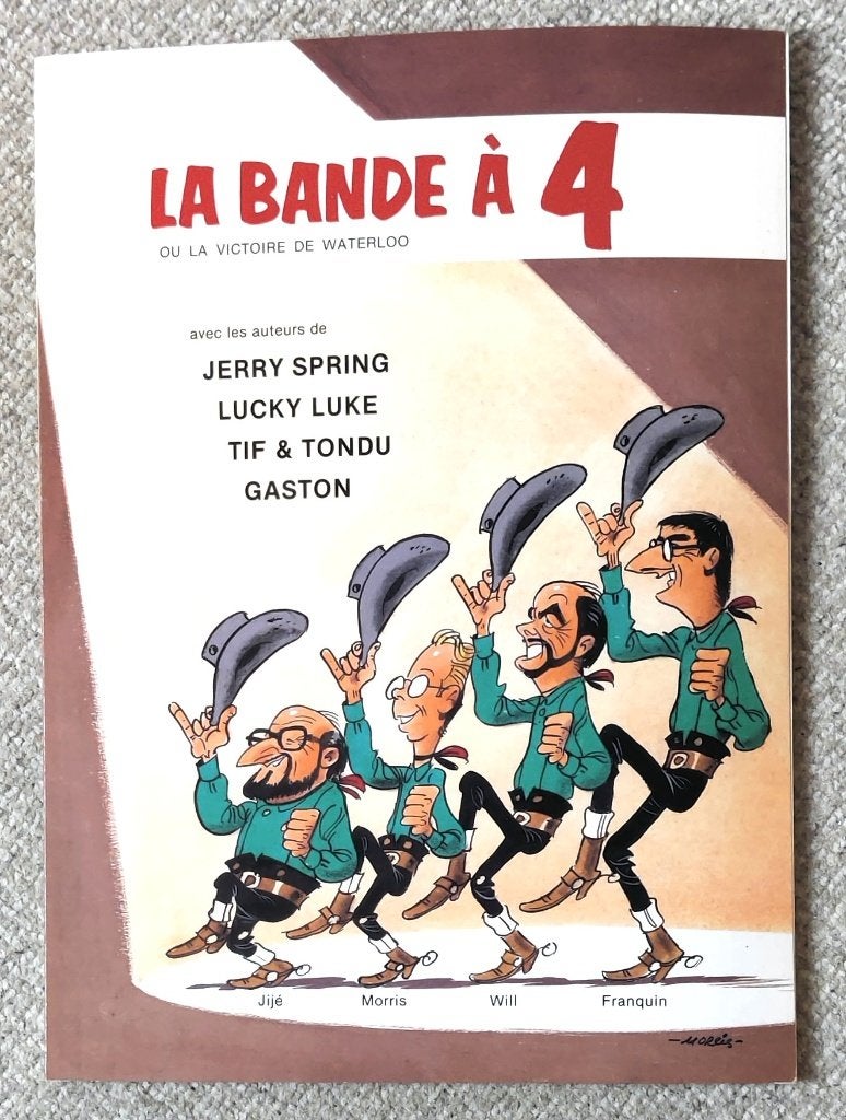 La Bande a 4 Franstalig 4 beroemde Belgische tekenaars 1981, Eén stripboek, Ophalen of Verzenden, Zo goed als nieuw