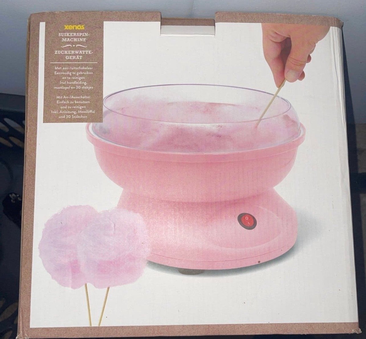 Xenos Suikerspin Machine - Roze, Ophalen, Zo goed als nieuw