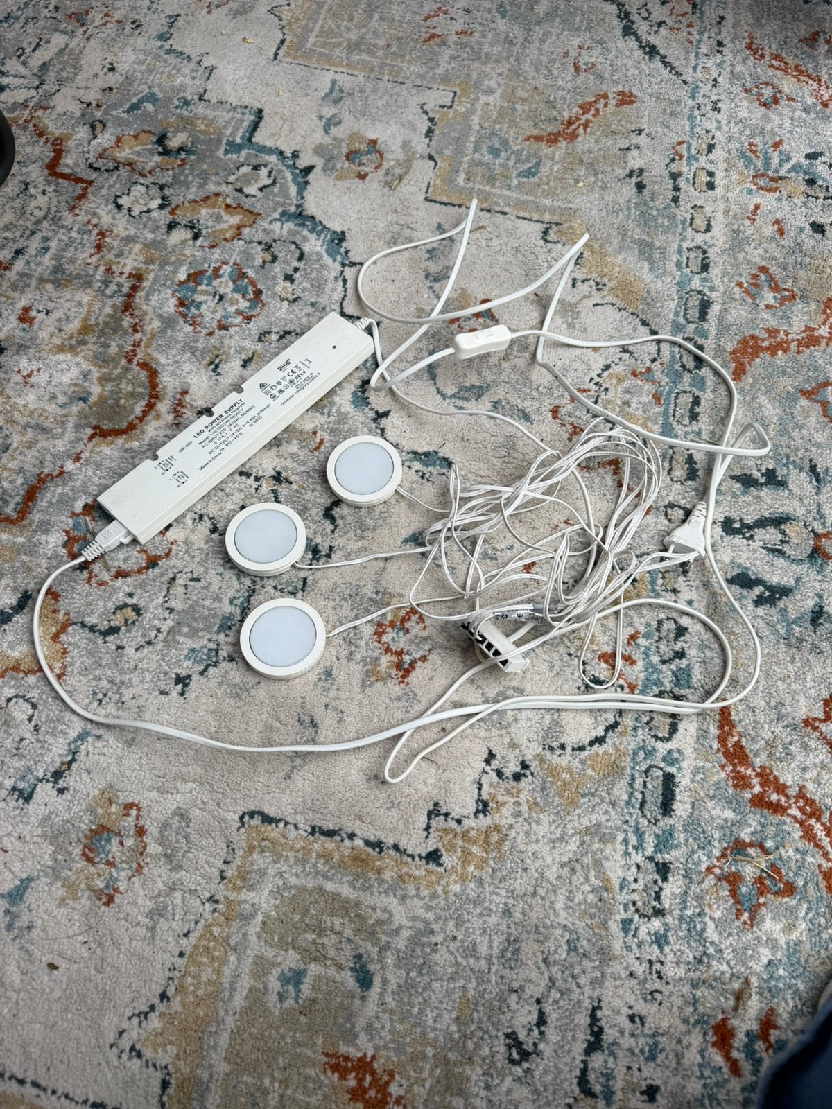 Omlopp spotjes met trafo van IKEA, Gebruikt, Meubelspot, Ophalen of Verzenden, LED