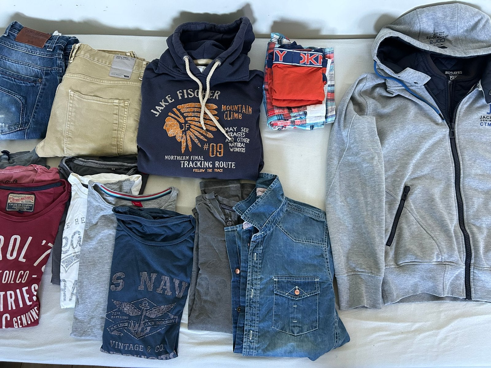 Kledingpakket Jongen 176/S - Jack&Jones, Petrol, Cars, Olive, Ophalen of Verzenden, Gebruikt, Jongen, Setje
