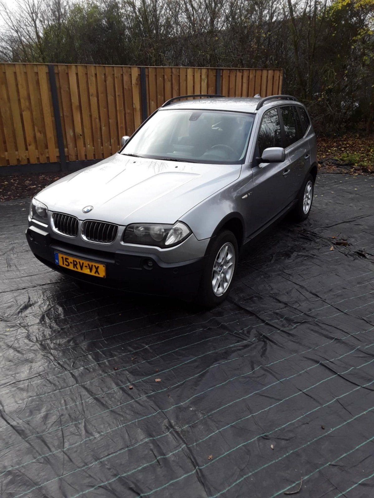 BMW X3 2.0 I 2005 Grijs, Auto's, BMW, Stof, 1995 cc, Zwart, 4 cilinders