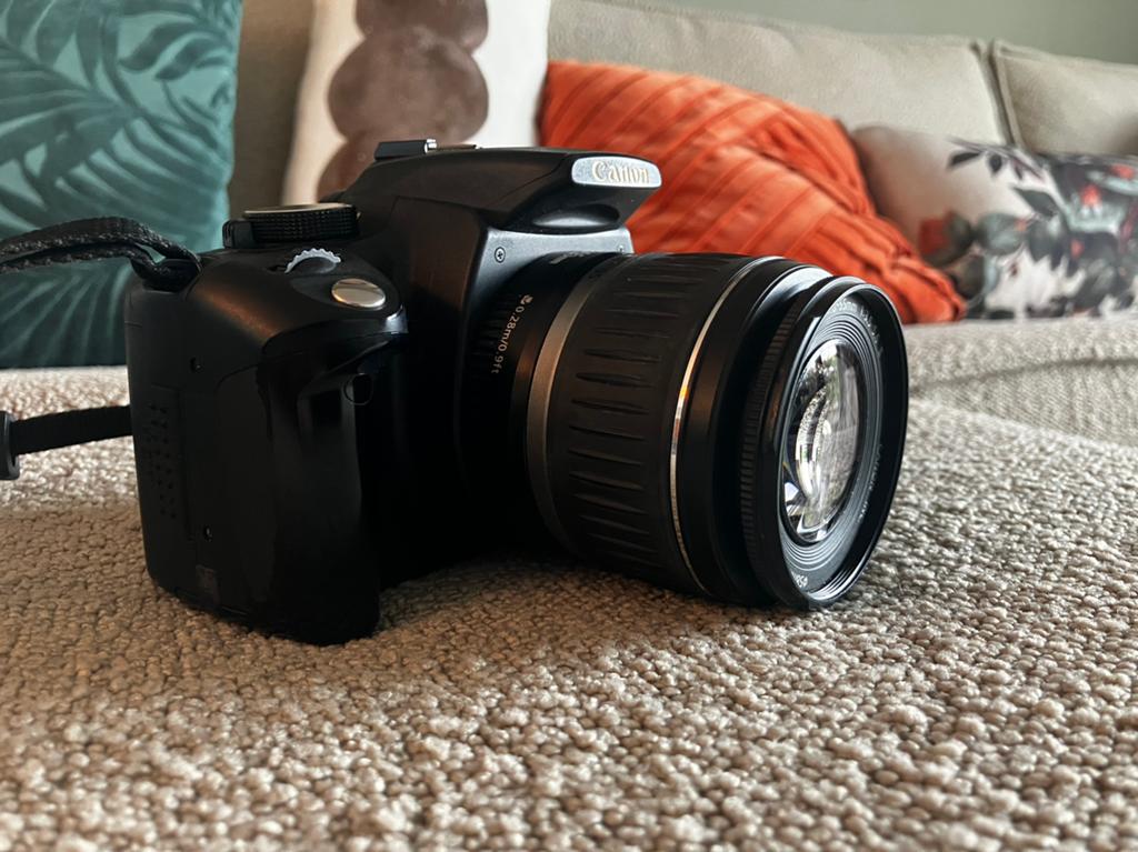 Canon EOS 350D met tas en originele doos, Audio, Tv en Foto, Fotocamera's Digitaal, Gebruikt, Spiegelreflex, Canon, 8 Megapixel