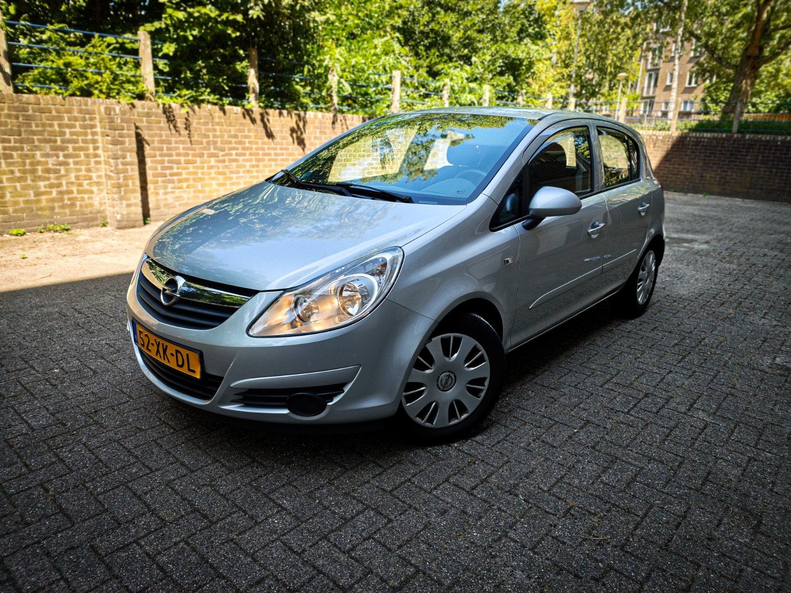 Opel Corsa 1.4 5D FULL Automaat 2007 NEW APK/AIRCO/PDC/TREKH, Auto's, Stof, 4 cilinders, 49 €/maand, Bedrijf