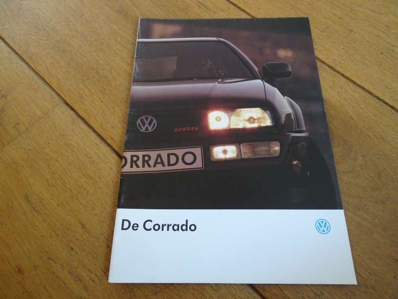 Volkswagen Corrado - Brochure - Folder Druk 1991 Nederlands, Verzenden, Zo goed als nieuw, Volkswagen
