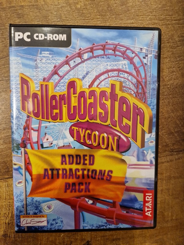 Eigen 8-banen creëren; PC cd-rom Roller Coaster Tycoon, Ophalen, 1 speler, Zo goed als nieuw, Vanaf 7 jaar