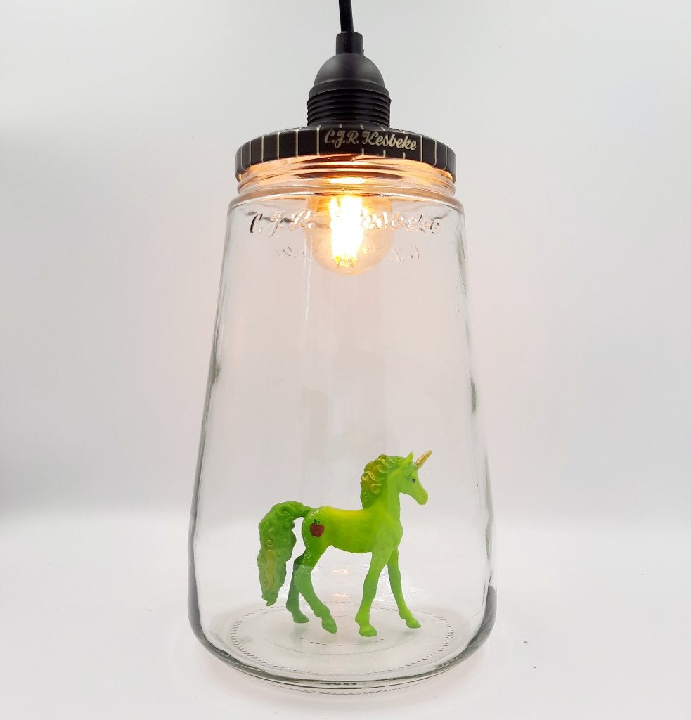 Kesbekelamp Schleich Eenhoorn | Glazen Hanglamp Pegasus, Ophalen of Verzenden, Nieuw, Lamp