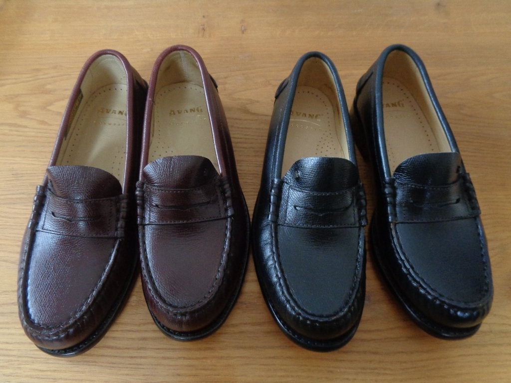 AVANG handgemaakte leren loafers:mt 40.5(7)zie info, Blauw, Instappers, Ophalen of Verzenden, Nieuw