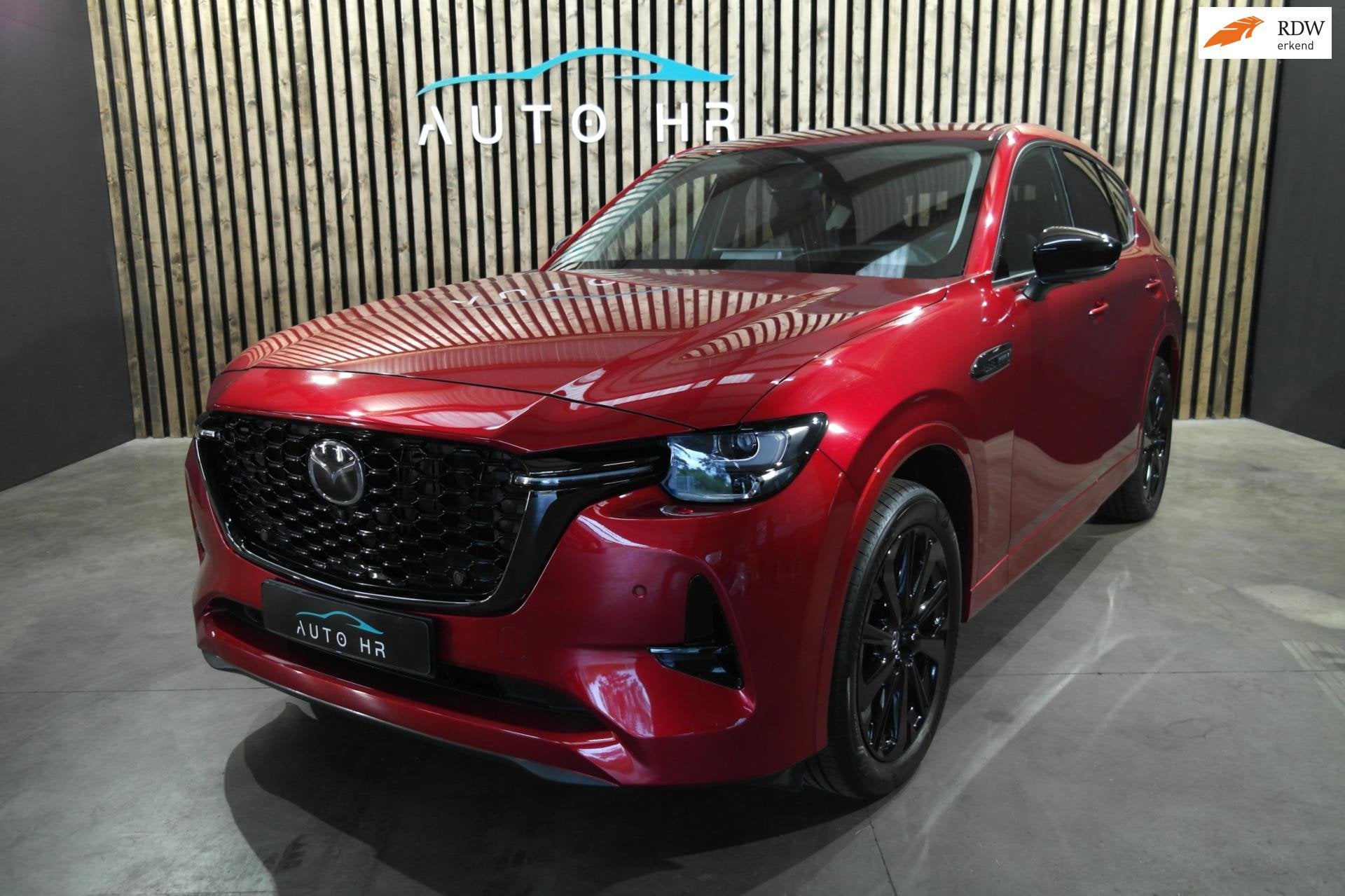 Mazda CX-60 2.5 e-SkyActiv PHEV Homura 360view 1 jaar garant, Auto's, Automaat, Dealer onderhouden, Gebruikt, Zwart