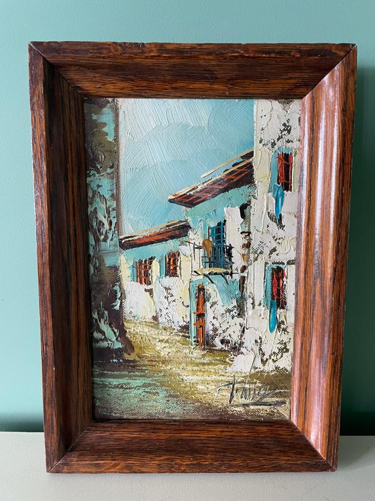 Gastón Castelló Bravo | Mediterraan decor | 1950’s-1960’s, Antiek en Kunst, Kunst | Schilderijen | Klassiek, Ophalen of Verzenden