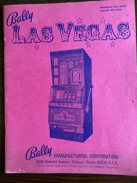 BALLY LAS VEGAS MANUAL N 3600, Verzamelen, Euro, Ophalen of Verzenden, Gebruikt