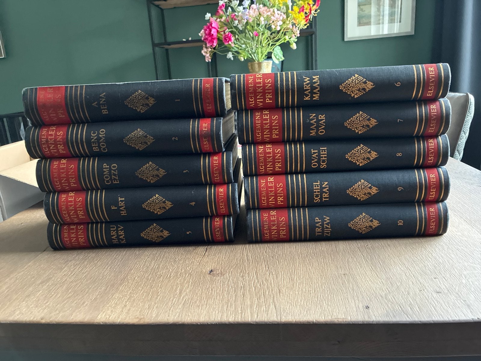 Algemene Winkler Prins Encyclopedie 1956-1960 (deel 1 t/m 10, Ophalen of Verzenden, Gelezen, Algemeen, Complete serie