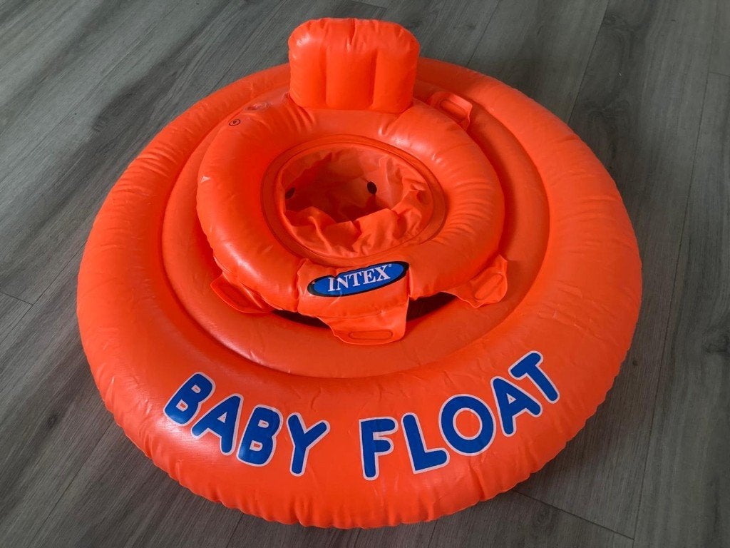 Intex Babyfloat oranje, Ophalen, Jongetje of Meisje, One size, Zo goed als nieuw