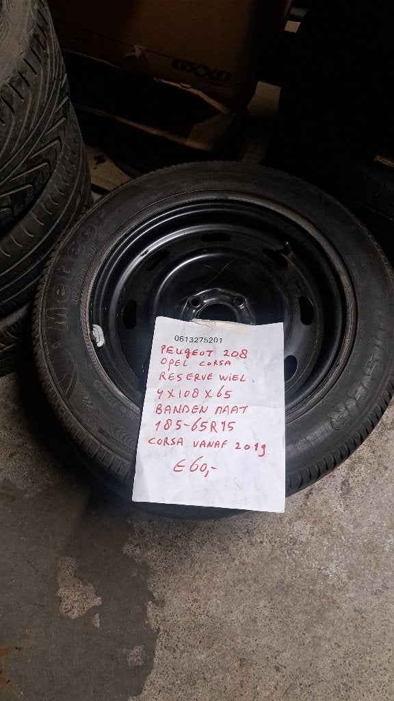 Reservewiel voor Peugeot 207/208/ Opel Corsa, Auto-onderdelen, Ophalen, Opel