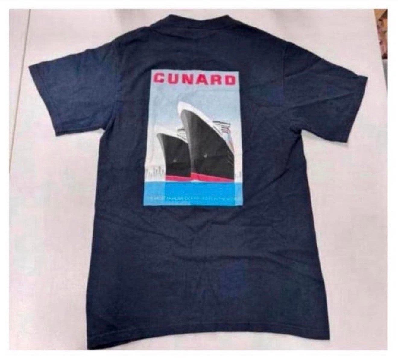 Cunard T-shirt S-M nieuw queen mary 2 famous ocean liners, P, Blauw, P, P