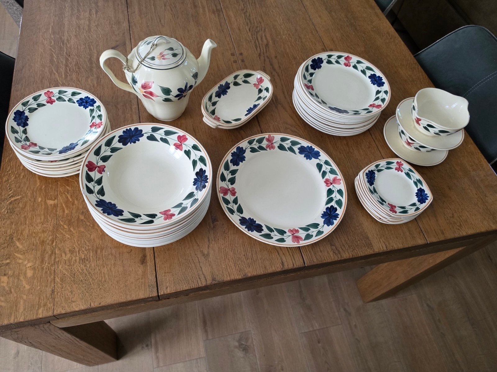 Uitgebreid Oud Boerenbond Servies - Compleet Set, Ophalen