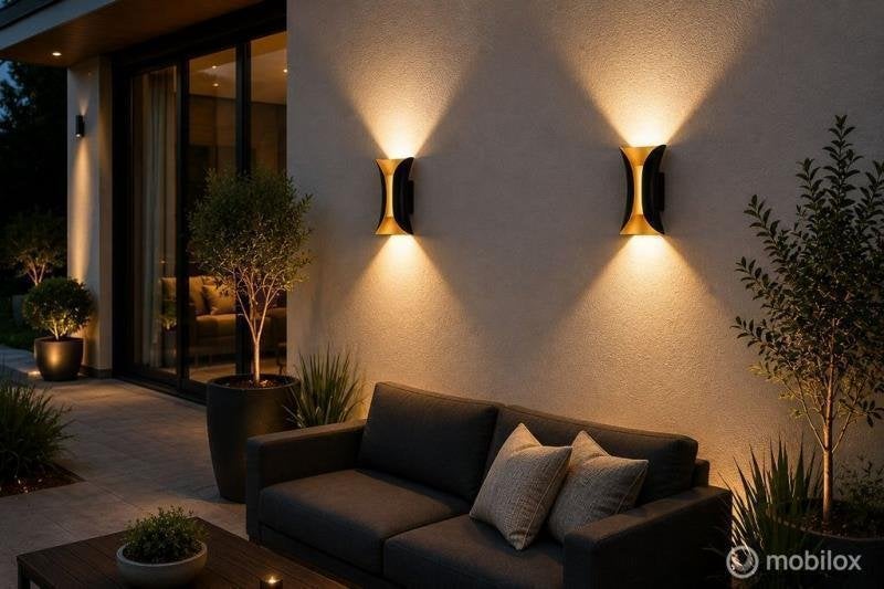 Online Veiling: 4 x LED Buiten Wandlamp – 10W – 4200K Neu..., Nieuw