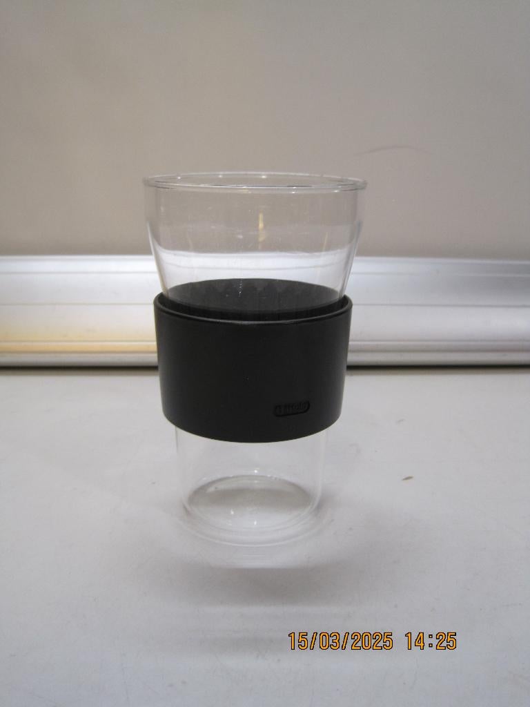iittala glas 13,8 cm hoog 8 cm dia (334), Antiek en Kunst, Ophalen of Verzenden