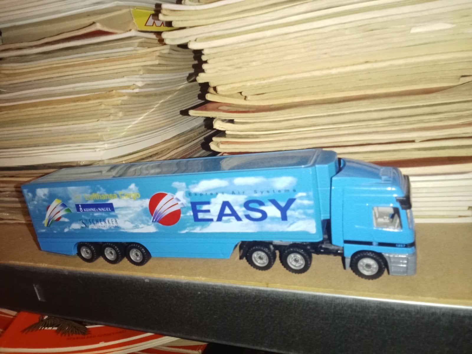 Siku vrachtwagen met oplegger - Easy Air Systems, Ophalen of Verzenden, Gebruikt