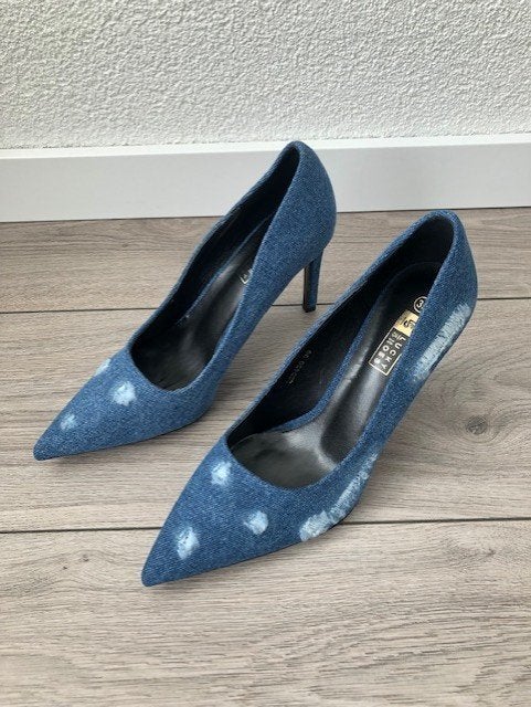 Denim pumps voor dames te koop! Maat 39., Pumps, Blauw, Lucky Shoes, Nieuw
