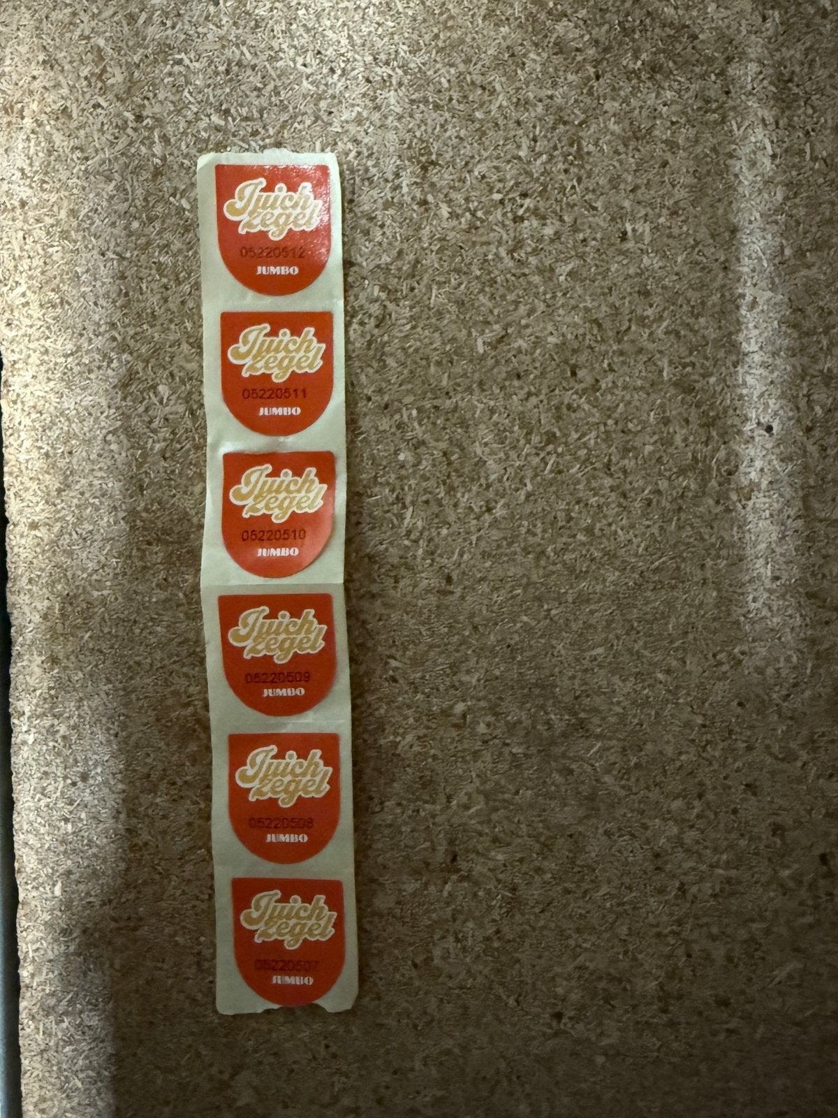 6st Jumbo Juich zegels., Ophalen of Verzenden, Winkel, Super of Benzinepomp, Zegels, Bonnen of Punten