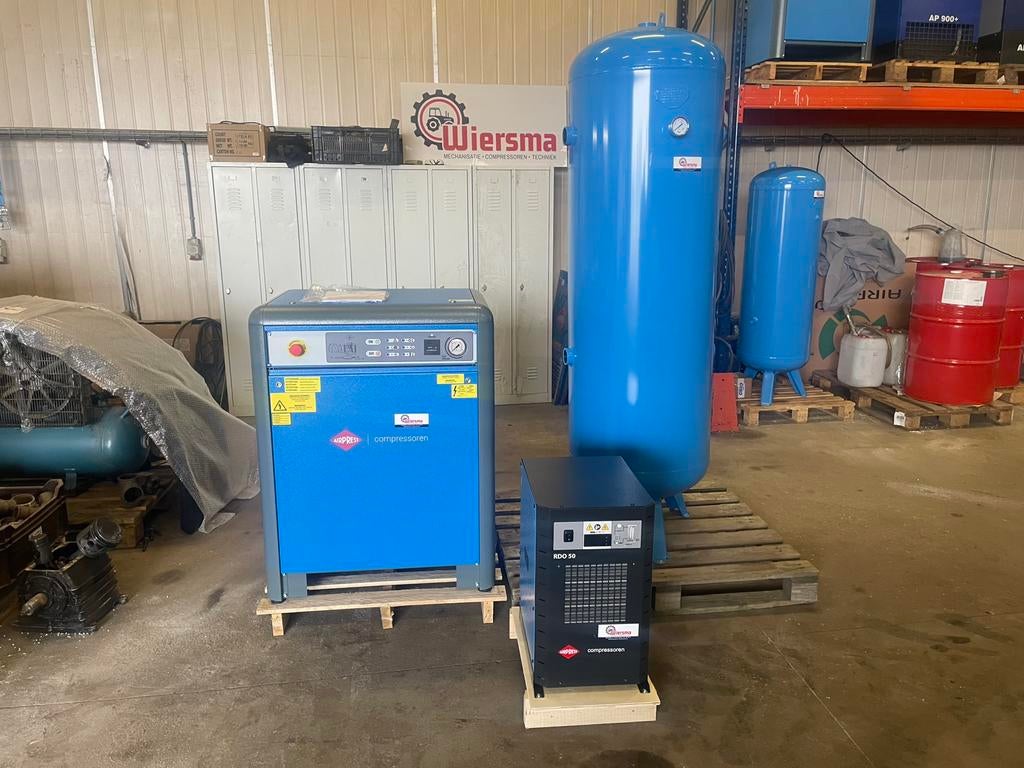 AIRPRESS APZ900 + DRUVAT & DROGER.. ZEER COMPLETE SET!!, 100 liter of meer, Ophalen, Nieuw, 400 tot 800 liter/min