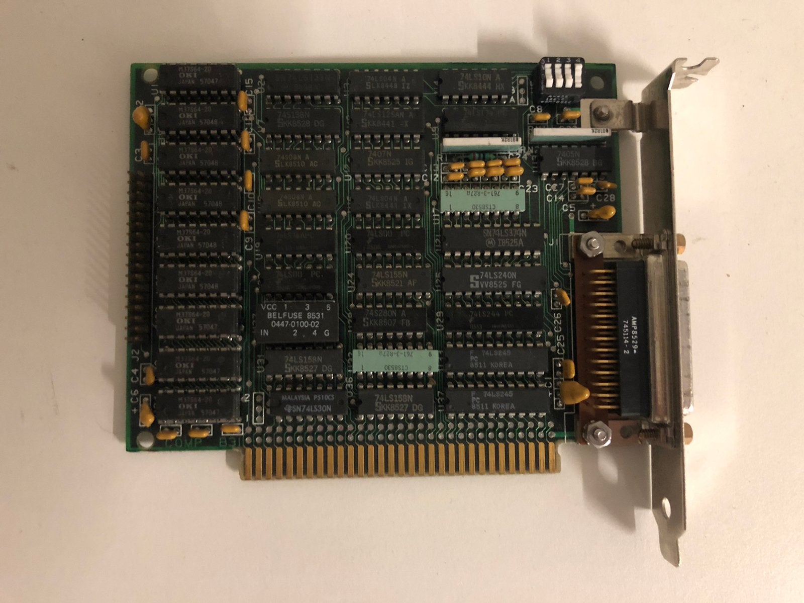 IBM parallel? kaart ISA 8-bit.