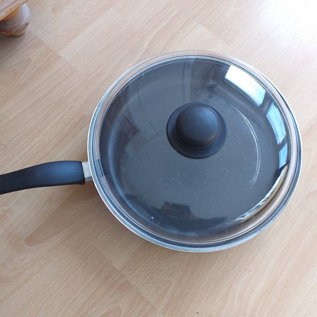 Hapjespan en kookpan, Overige materialen, Gebruikt, Met deksel, Ophalen of Verzenden