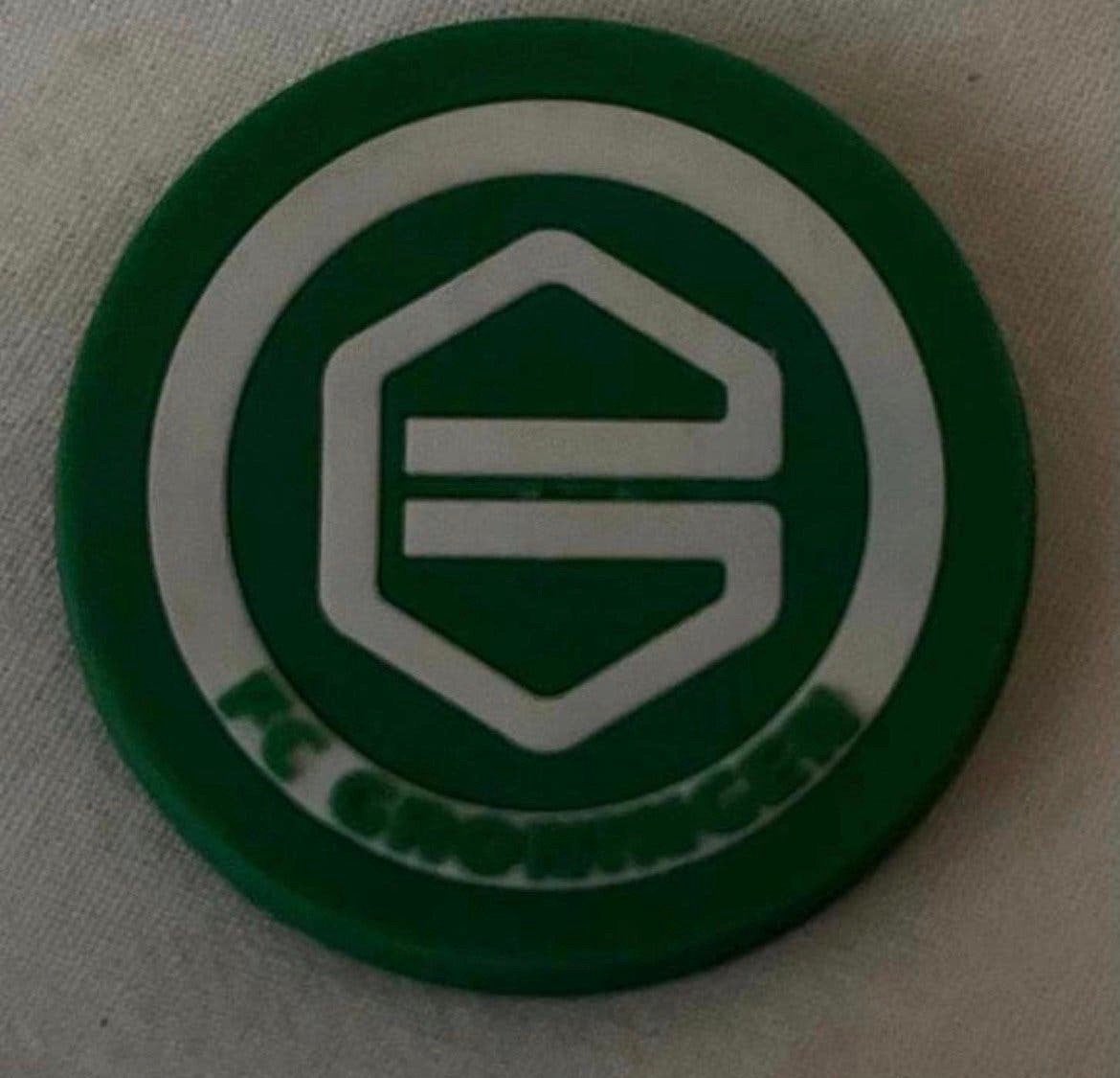 FC Groningen magneet voor de fan! van gummi 3D rond, Ophalen of Verzenden, Zo goed als nieuw, Overige binnenlandse clubs, Poster, Plaatje of Sticker