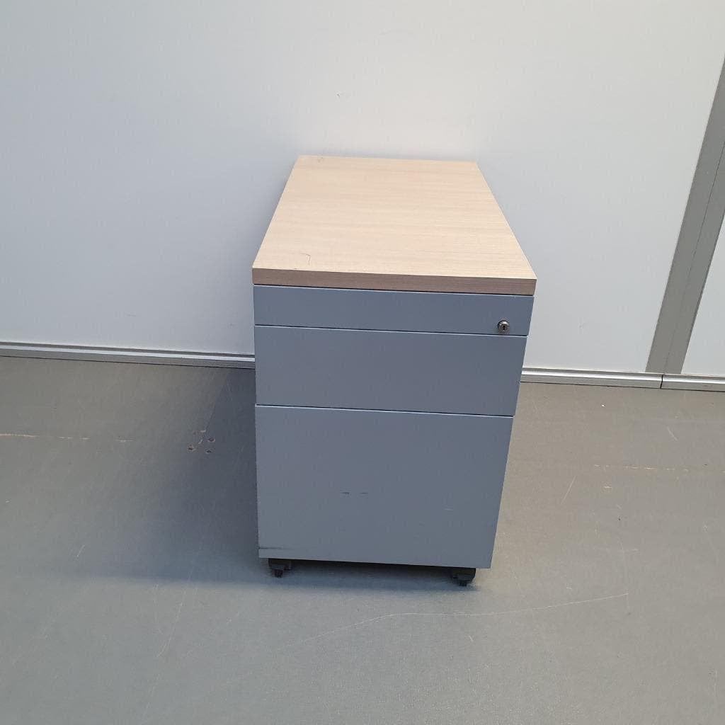Ladekast - 62x46x79 cm ladeblok bureaukast, Ophalen, Gebruikt, 3 of 4 laden, Minder dan 100 cm