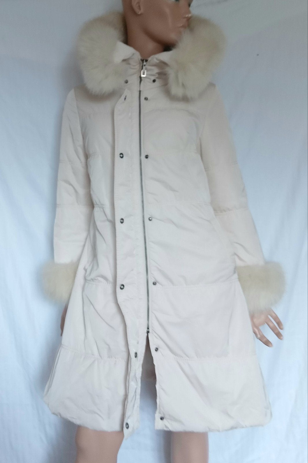 GALLOTTI Jas , Maat 40, Kleding | Dames, Jassen | Winter, Ophalen of Verzenden, Zo goed als nieuw, Maat 38/40 (M), Wit