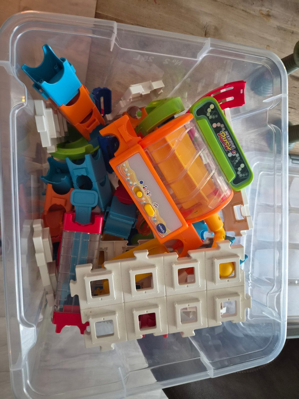 VTech Knikkerbaan met Geluid en Licht, Ophalen of Verzenden, Gebruikt, Bouwen, Met licht