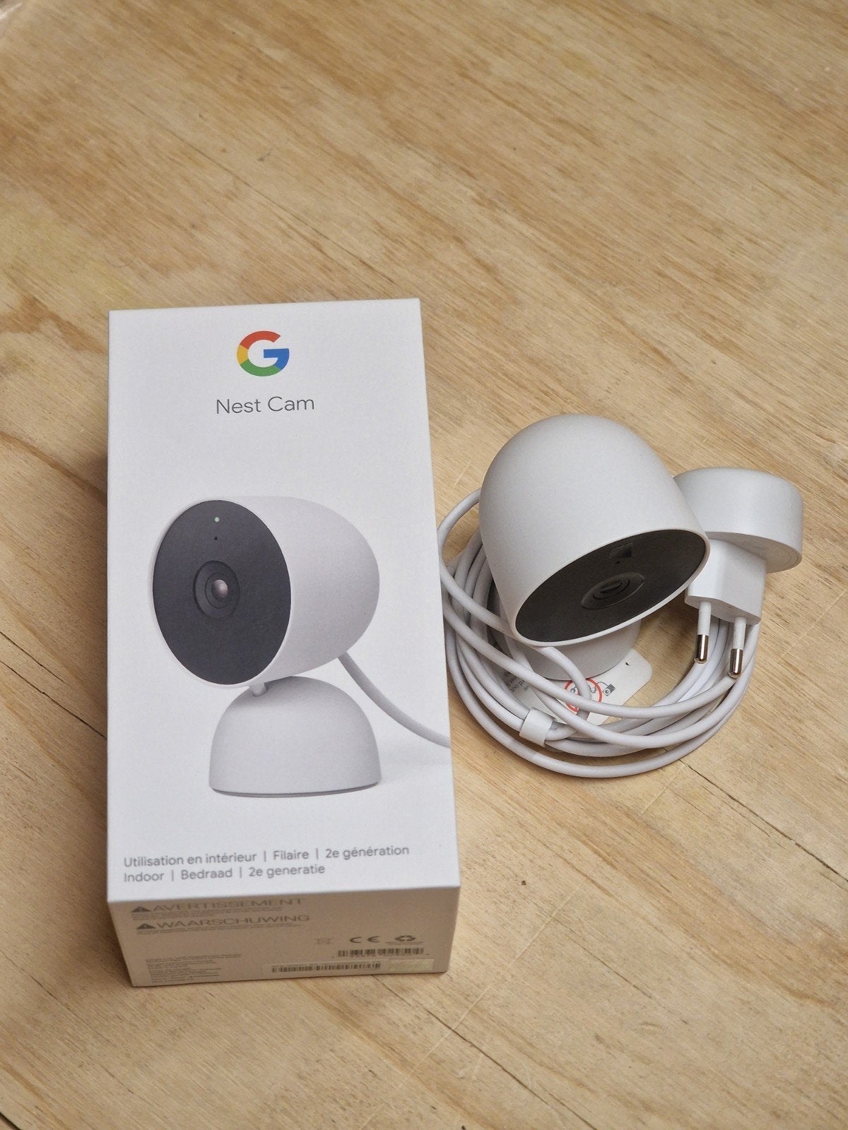 Nest Cam 2e generatie - Indoor Bedraad, Ophalen of Verzenden, Nieuw, Binnencamera